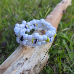 enby pride flower cuff bracelet