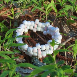 trans pride flower cuff bracelet